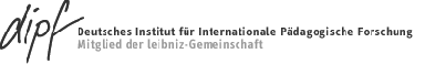 Logo mit Link: DIPF. Deutsches Institut für Internationale Pädagogische Forschung. Frankfurt