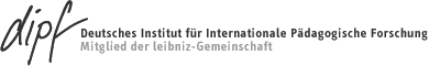 Logo mit Link: DIPF. Deutsches Institut für Internationale Pädagogische Forschung. Frankfurt